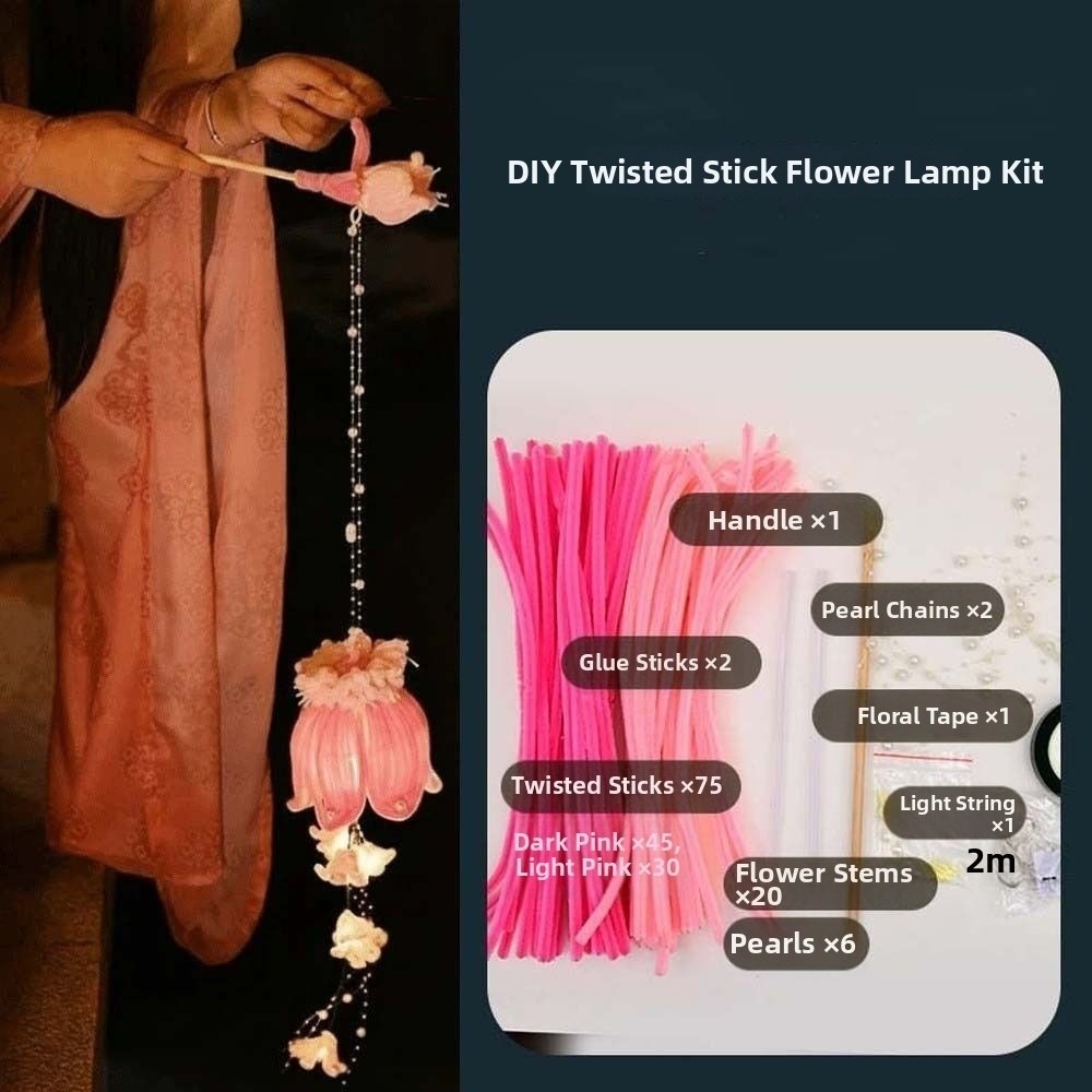 Easy Cosplay Prop - Handgemaakte Bellflower-lantaarn Lichtgevende gloeiende Muguet-bloemlamp Eenvoudig