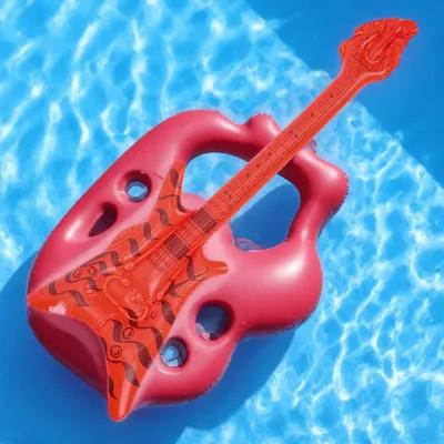 Easy Cosplay Prop - Opblaasbare gitaarprop Premium materiaal Compact formaat