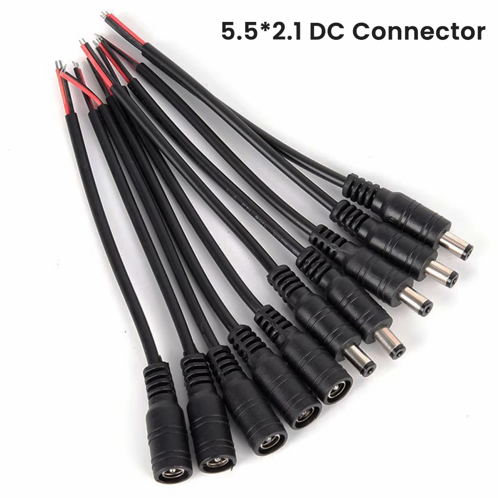 Led El Wire - 22AWG DC Connector 5.5x2.1mm Mannelijke/Vrouwelijke Power