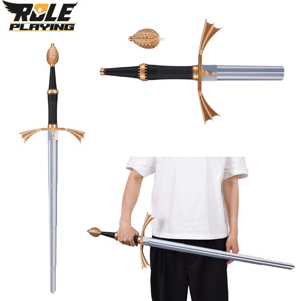 Cosplay Prop Knife - Daemon Cosplay intrekbaar zilveren plastic mes