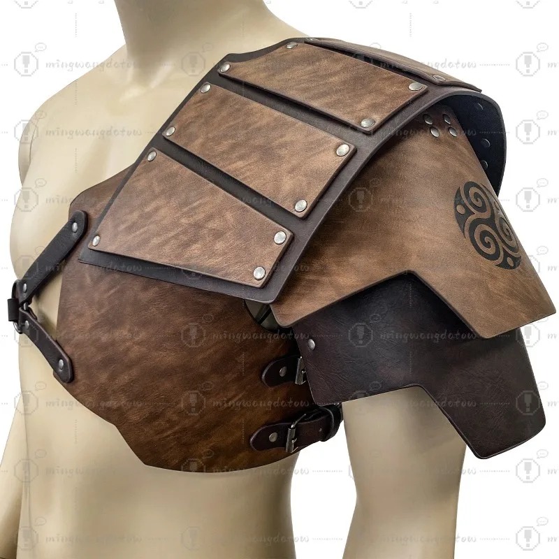 Cosplay Prop - Middeleeuwse eenzijdige schouderbescherming in Noorse Viking-stijl,