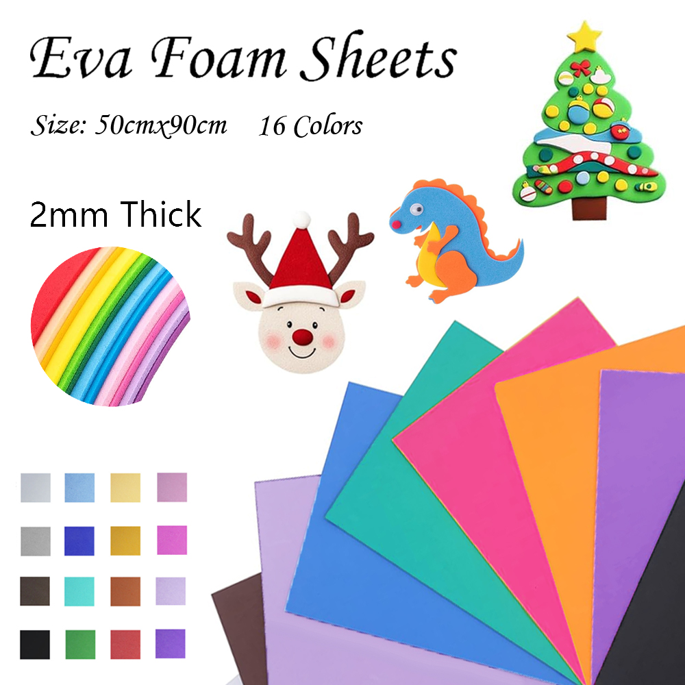 Cosplay Props Eva Foam - 16 kleuren Kleurrijke EVA Foam Vellen