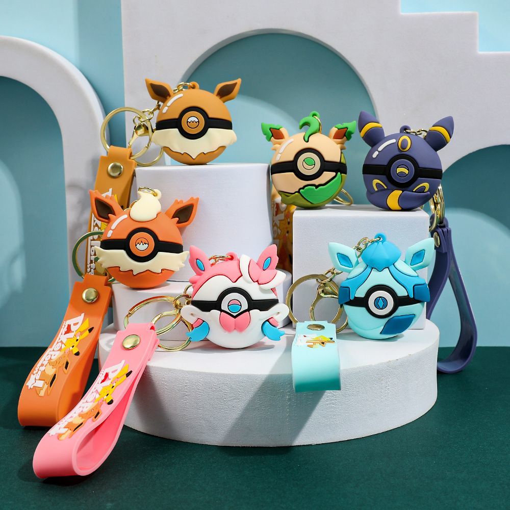 Pokeball Cosplay Prop - Pokémon Eevee pokébal figuurtje sleutelhanger, stijlvol