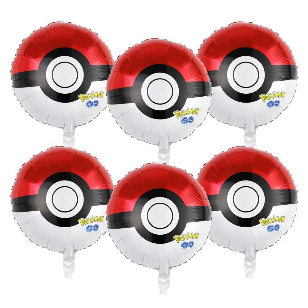 Pokeball Cosplay Prop - 2026 6 Stuks Cartoon Pikachu Verjaardagsparty