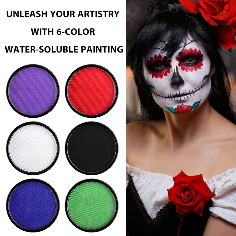 6 kleuren watergeactiveerde ge - Cosplay Prop Paint recensie en prijs