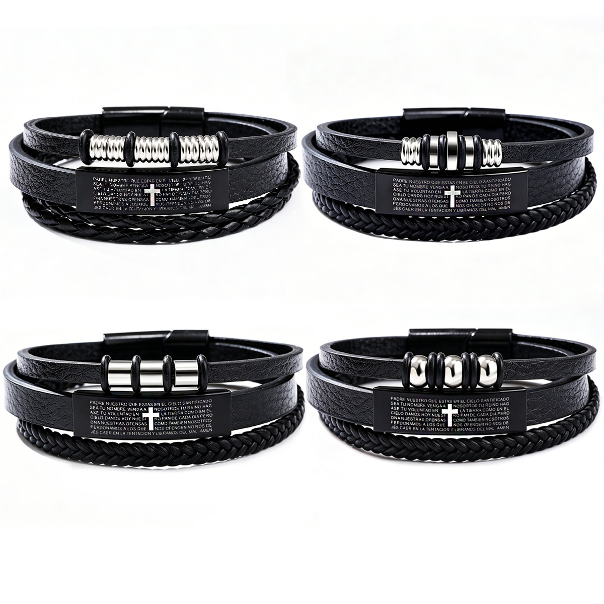 Heren drielaags gevlochten ler - Magnetic Clasp Cosplay recensie en prijs