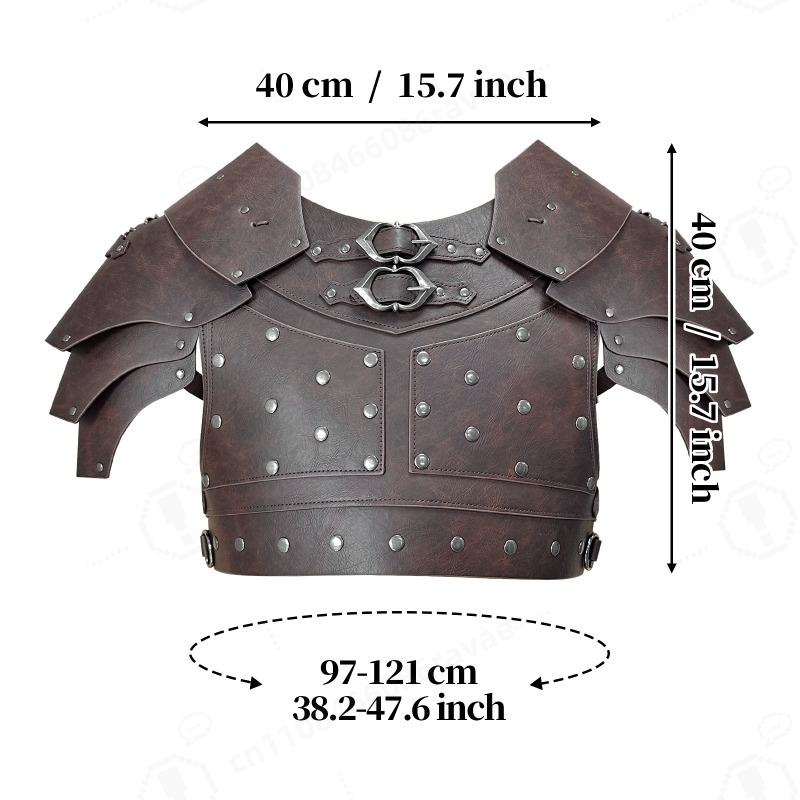 Middeleeuwse schouder- en bors - Cosplay Prop recensie en prijs