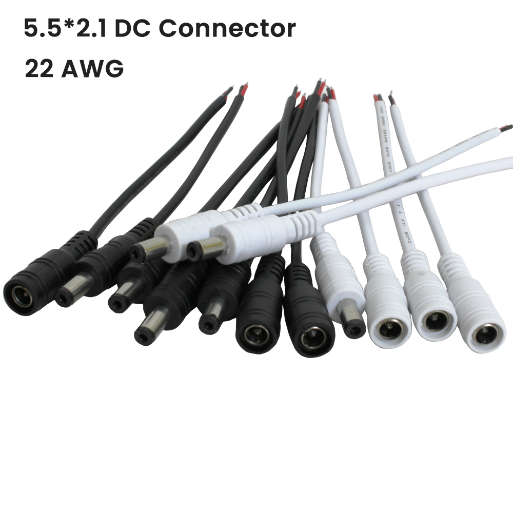 22AWG DC Connector 5.5x2.1mm M - Led El Wire recensie en prijs