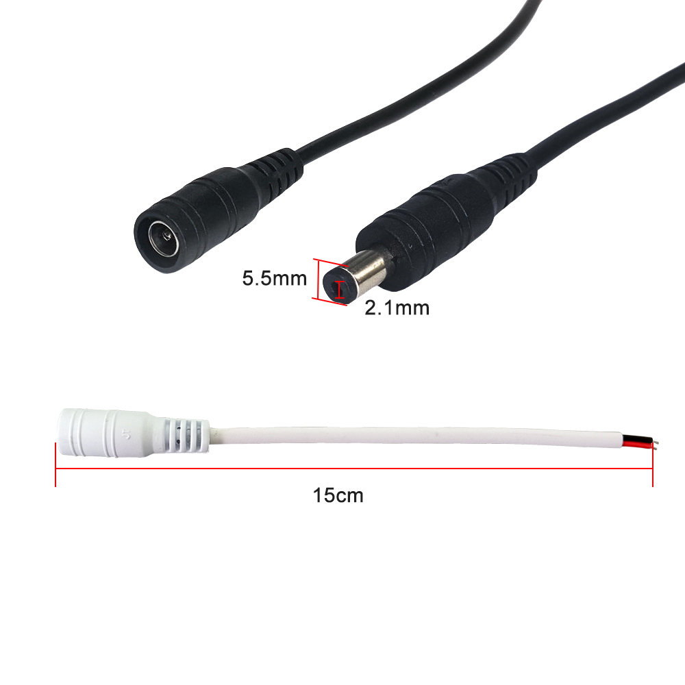 22AWG DC Connector 5.5x2.1mm M - Led El Wire recensie en prijs
