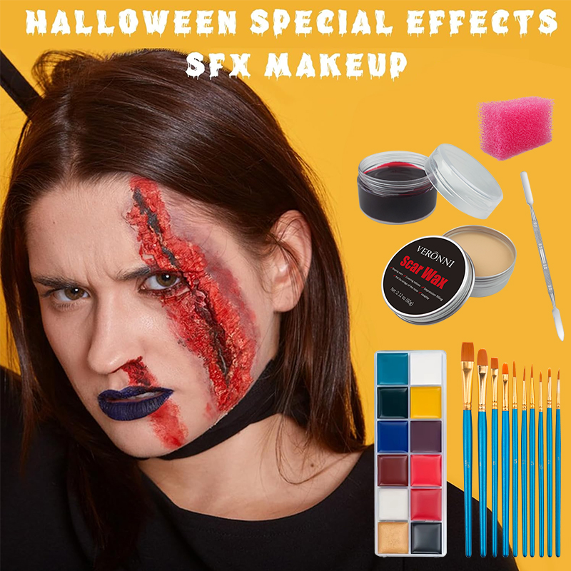 SFX make-upkit, 12 kleuren gez - Body Paint Sfx recensie en prijs