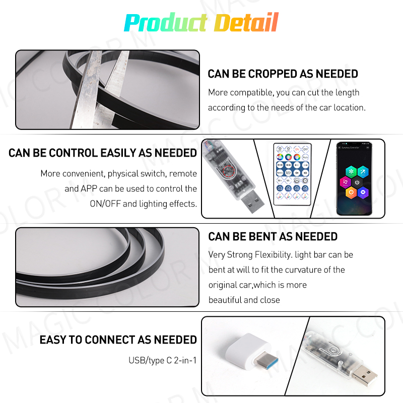 Vgetting 140/55.1 inch Auto Om - Led El Wire recensie en prijs