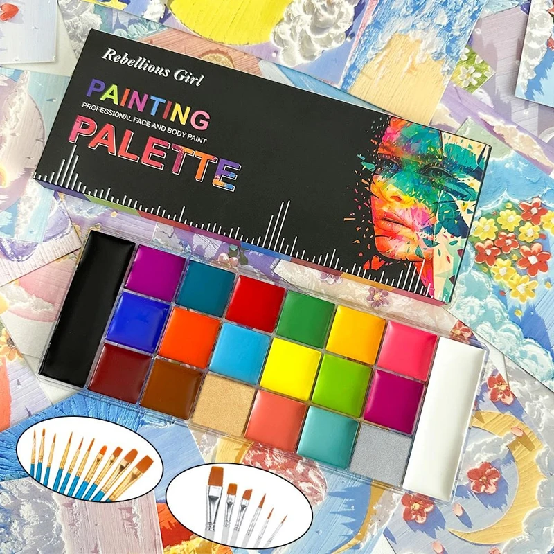 20 kleuren gezicht lichaam oli - Cosplay Prop Paint recensie en prijs