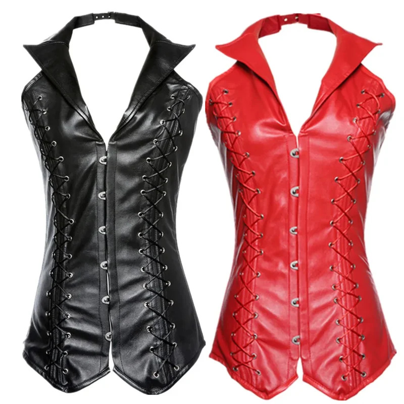Sexy Retro Hof PU Kunstleer St - Boning Corset Steel recensie en prijs