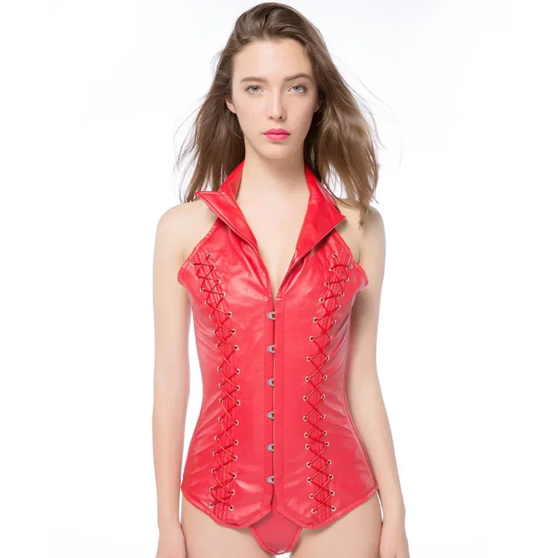 Sexy Retro Hof PU Kunstleer St - Boning Corset Steel recensie en prijs